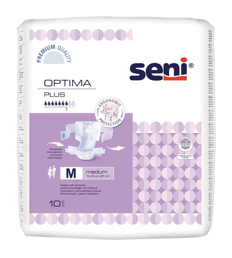 SENI Optima Plus Vorlagen M Hüftbund 10 Stk