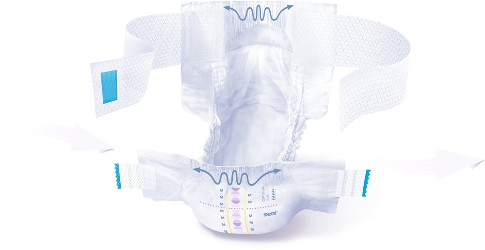 SENI Optima Plus Vorlagen XL Hüftbund 10 Stk