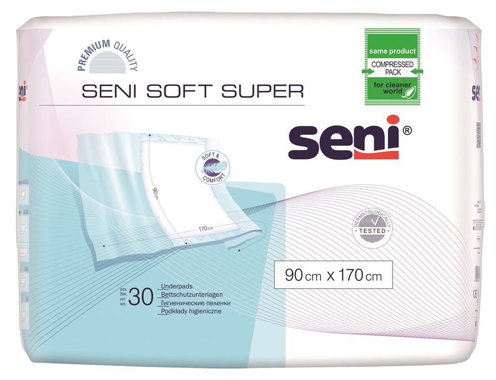 SENI Soft Super Bettsch Flügel 90x170cm 30 Stk
