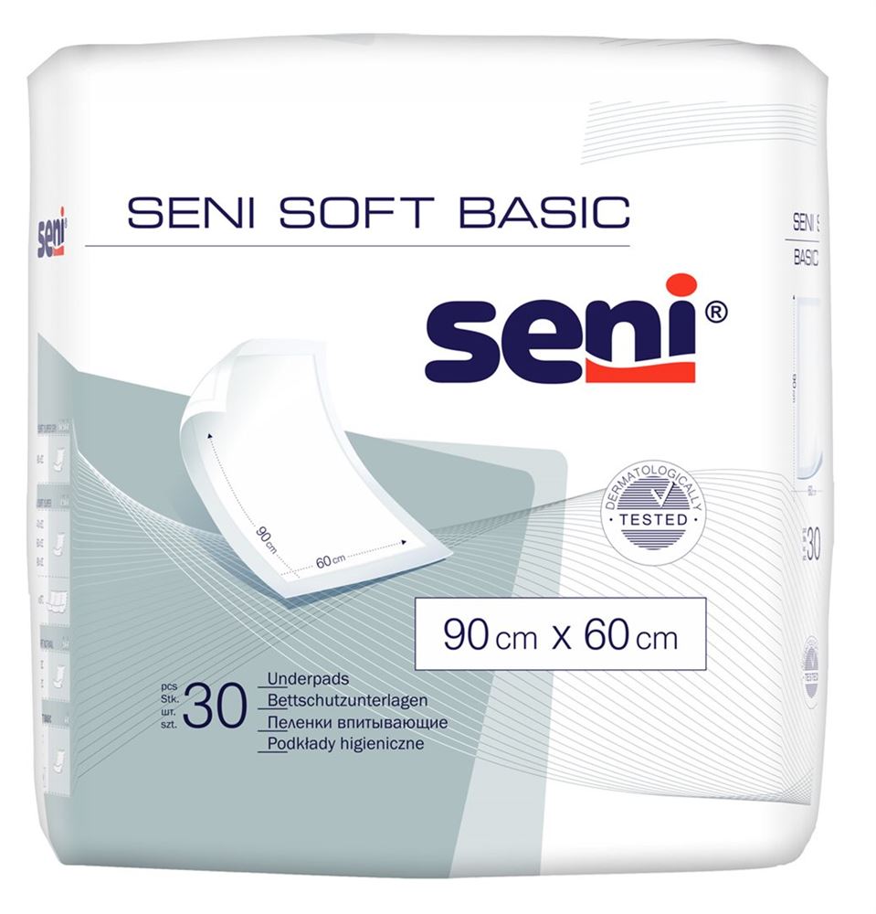SENI Soft Basic Unterlage 90x60cm 30 Stk