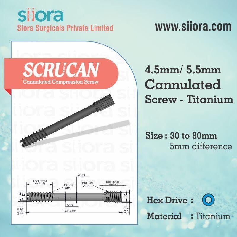 SCREW 6959550 4.5 X 50MM CANNULATED MAS