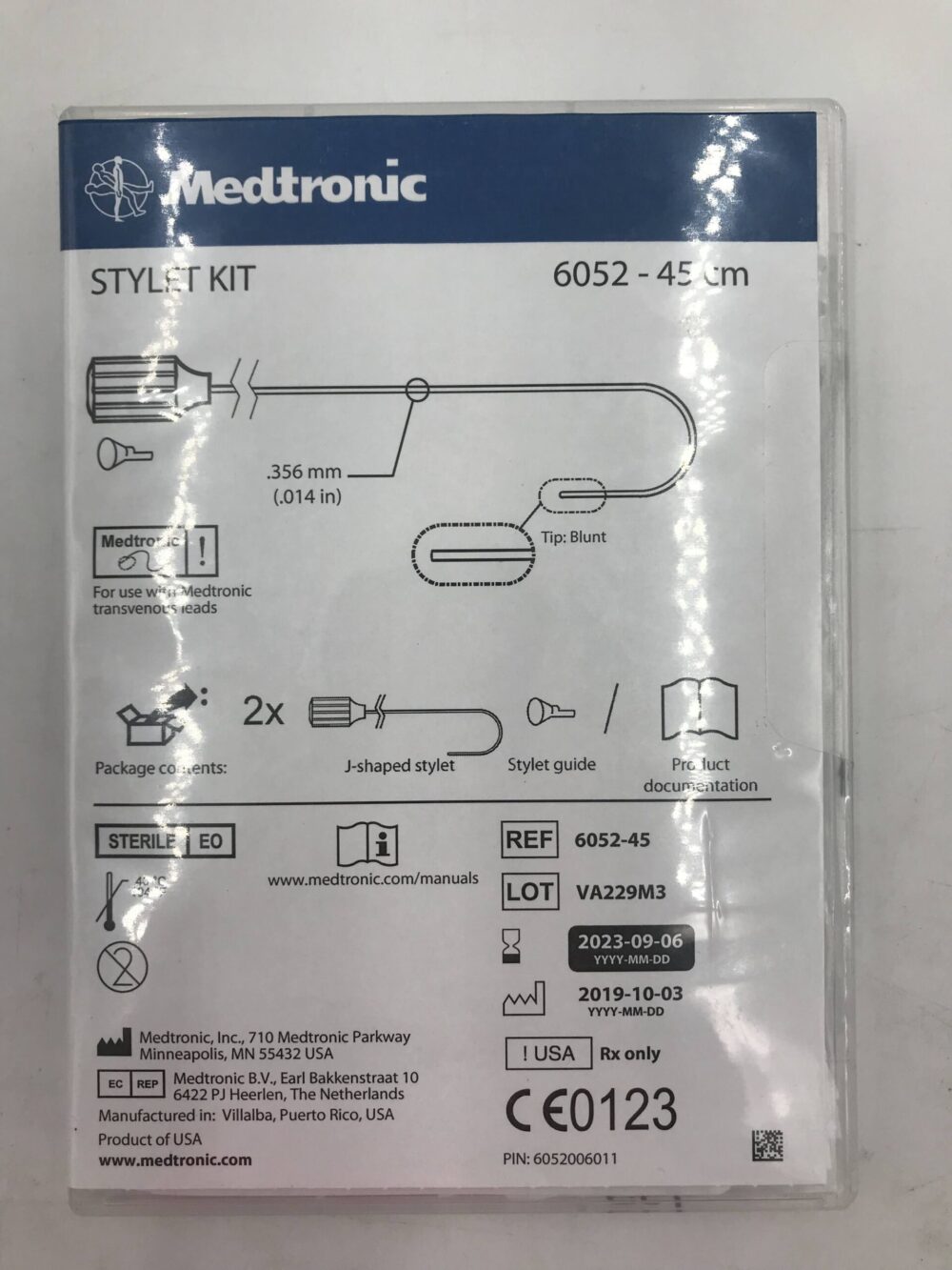 ACCESS 6091-53  STYLET KIT J-SHAPED