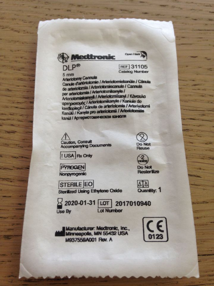 CANNULA 31105 ARTERIOTOMY 5MM 2.63