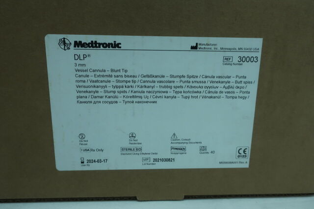 CANNULA 30003 VESSEL BLUNT TIP 3MM