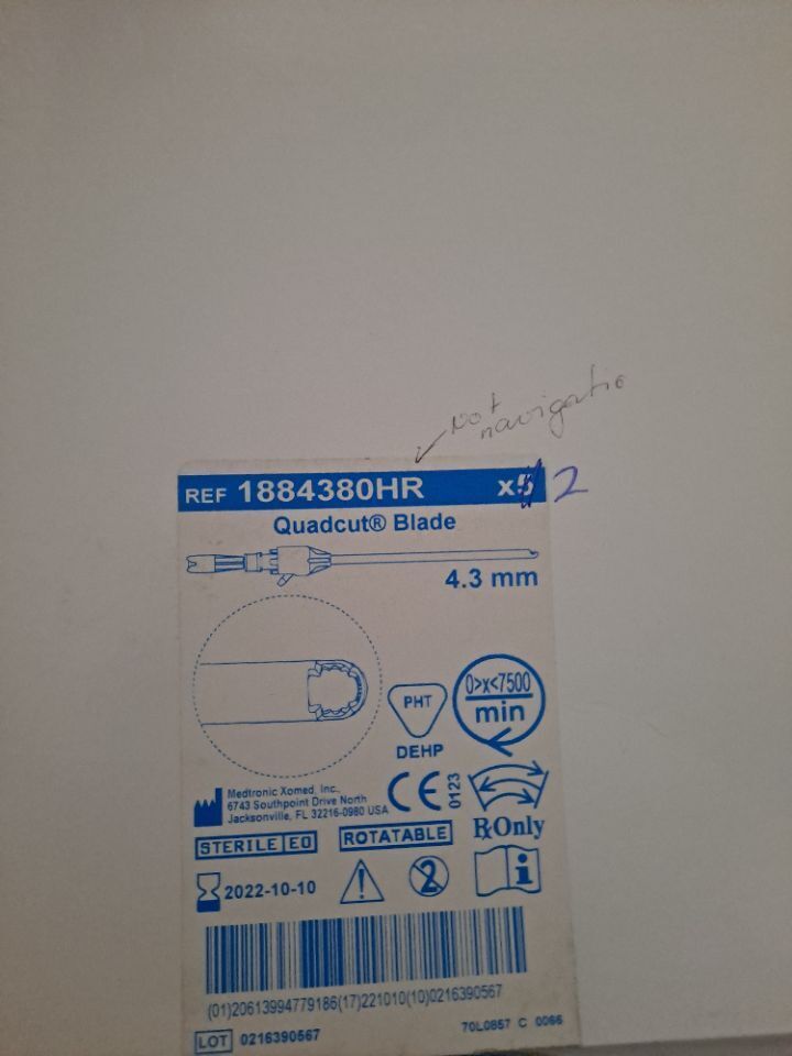 BLADE 1884380HRE QUADCUT 4.3MM X 13CM