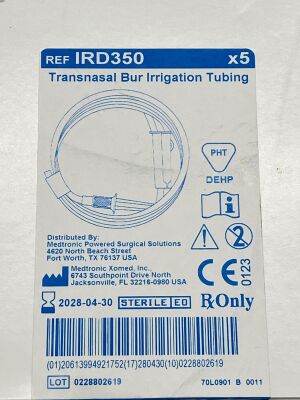 TUBING IRD350 5PK TRANSNASAL BUR IRRIG
