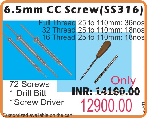 SCREW 54790016535 CN RMAS 6.5X35 CC S