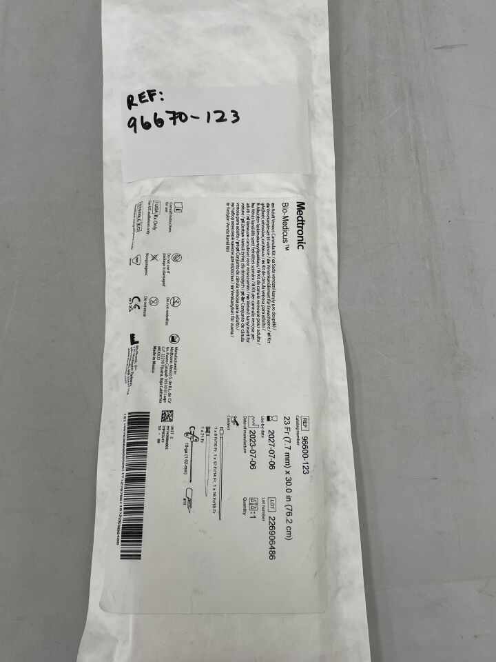 CANNULA 96670-123 BIO-MEDICUS 23FR EA