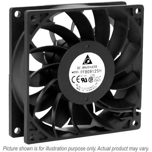FAN 9734898 +12VDC 92x92x25 39CFM 1.3W