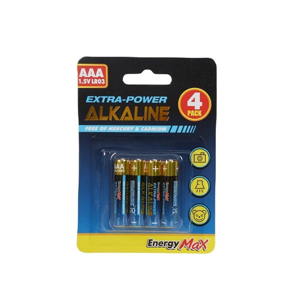 BATTERY MMT-625EU 4PK AAA 1.5 EOC