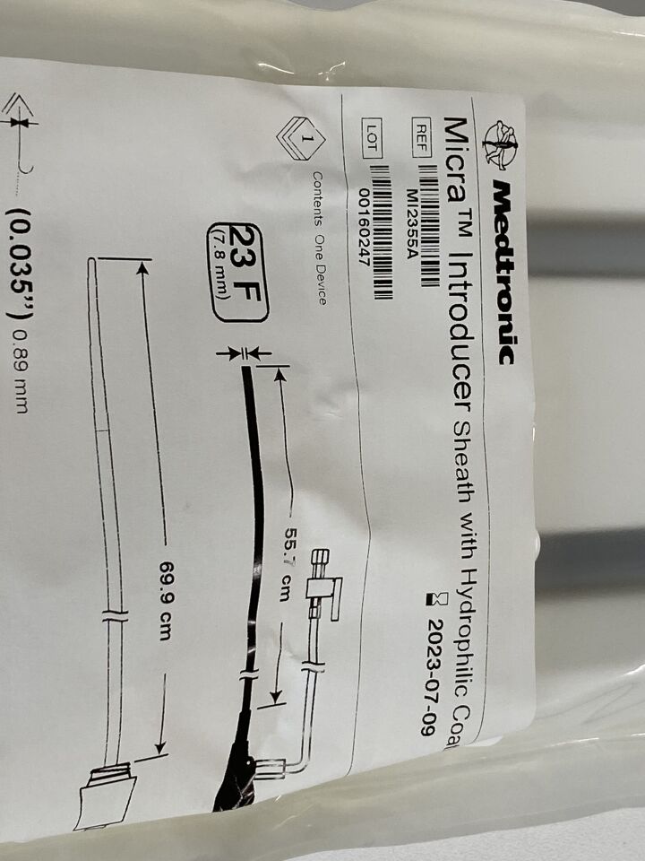 INTRODUCER MI2355A MICRA 23F 55.7CM HYDR