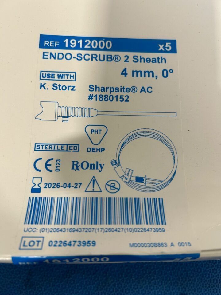 SHEATH 1912000 ENDO-SCRUB 2 5PK 4MM/0DEG