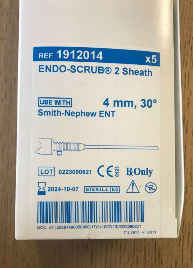 ENDOSCRUB 2 SHEATH,2.7MM,0 DEG. FOR XOME