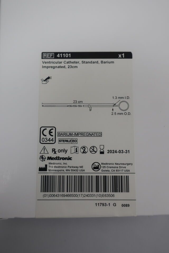 CATH 91503 BIOGLIDE VENT 23CM CLOSED IMP