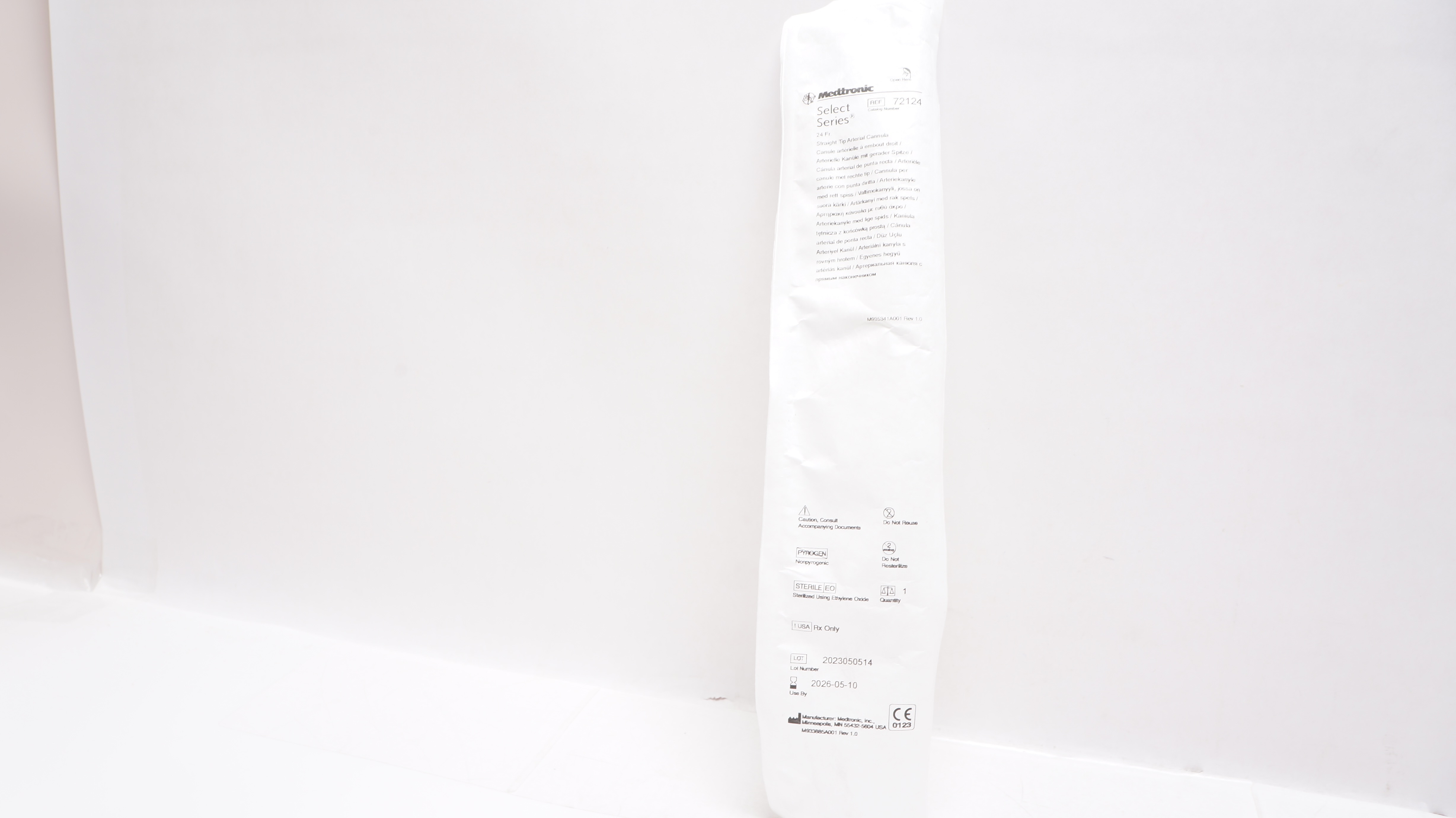 CANNULA 72124 SEL SERIES ART STR 24FR