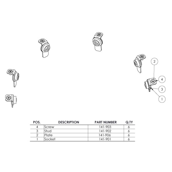 TOOL 45402 SNAP ASSEMBLY