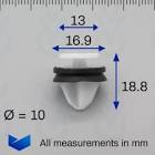 CLIP 3008 A RIGHT ANGLE SMALL