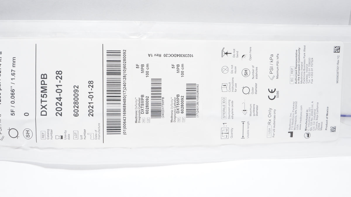 CATH DXT5AR20 DXTERITY 5F 100CM AR20