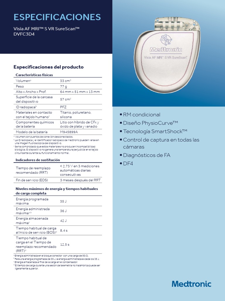 ICD-VR DVFB2D1 VISIA AF MRI XT OUS DF1
