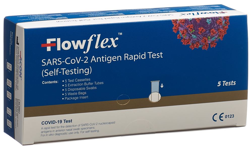 FLOWFLEX SARS-CoV-2 Ag Rapid Self-Test 5 Stk