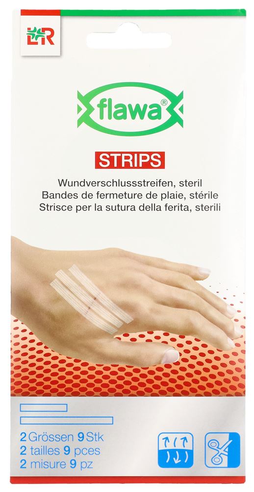 FLAWA STRIPS Wundverschlussstreif 2 Grössen 9 Stk