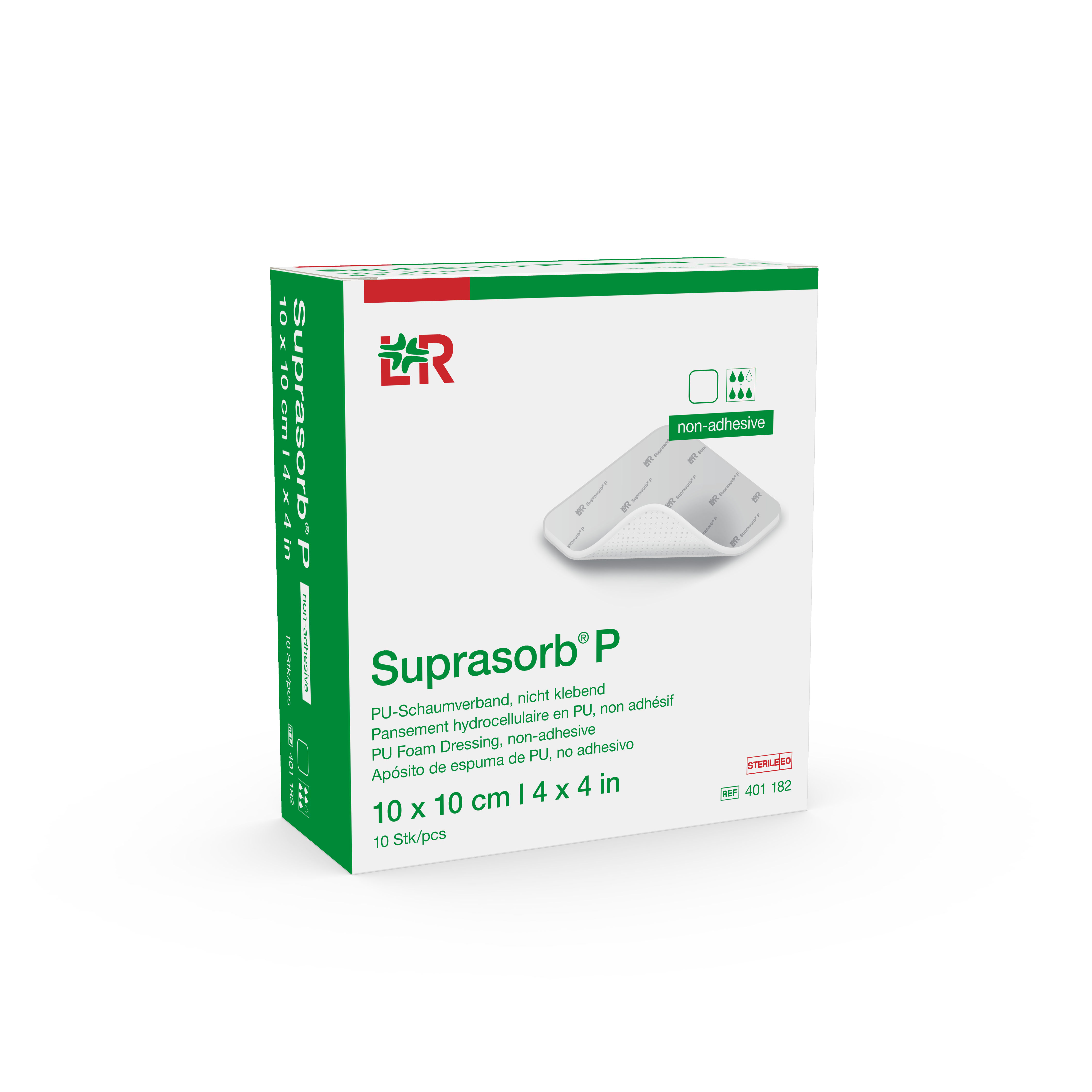 SUPRASORB P PU-Schaumverb 10x10cm st n kl 10 Stk