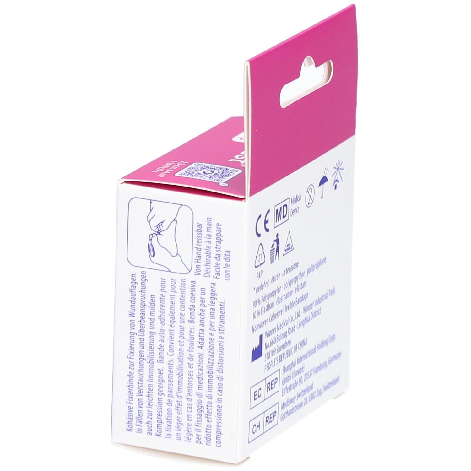 DERMAPLAST easy-rip 2.5cmx4m weiss