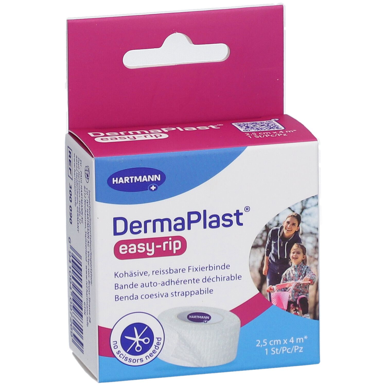 DERMAPLAST easy-rip 2.5cmx4m weiss
