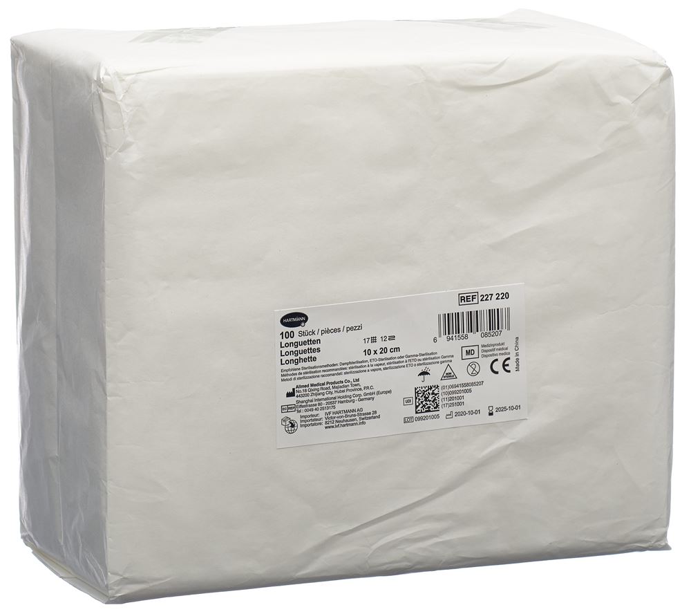 IVF longuette T17 10x20cm 12couche 100 pce