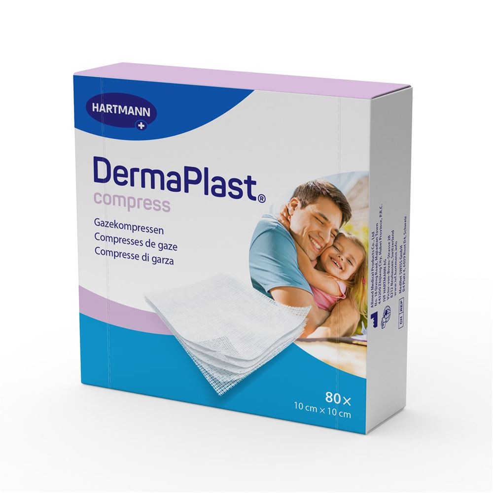 DERMAPLAST Compress 10x10cm 80 Stk