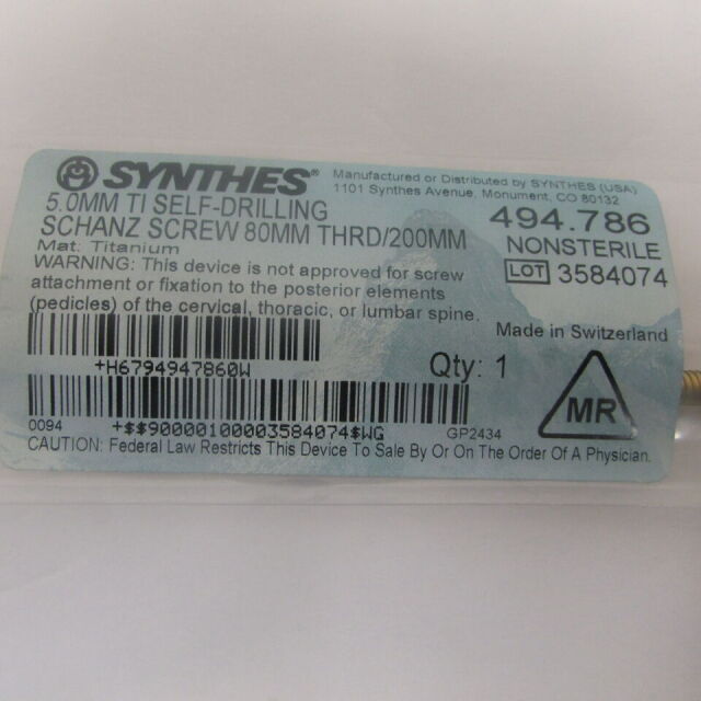 SCREW 8371530 TSR3D THRD 5.5X30MM TI