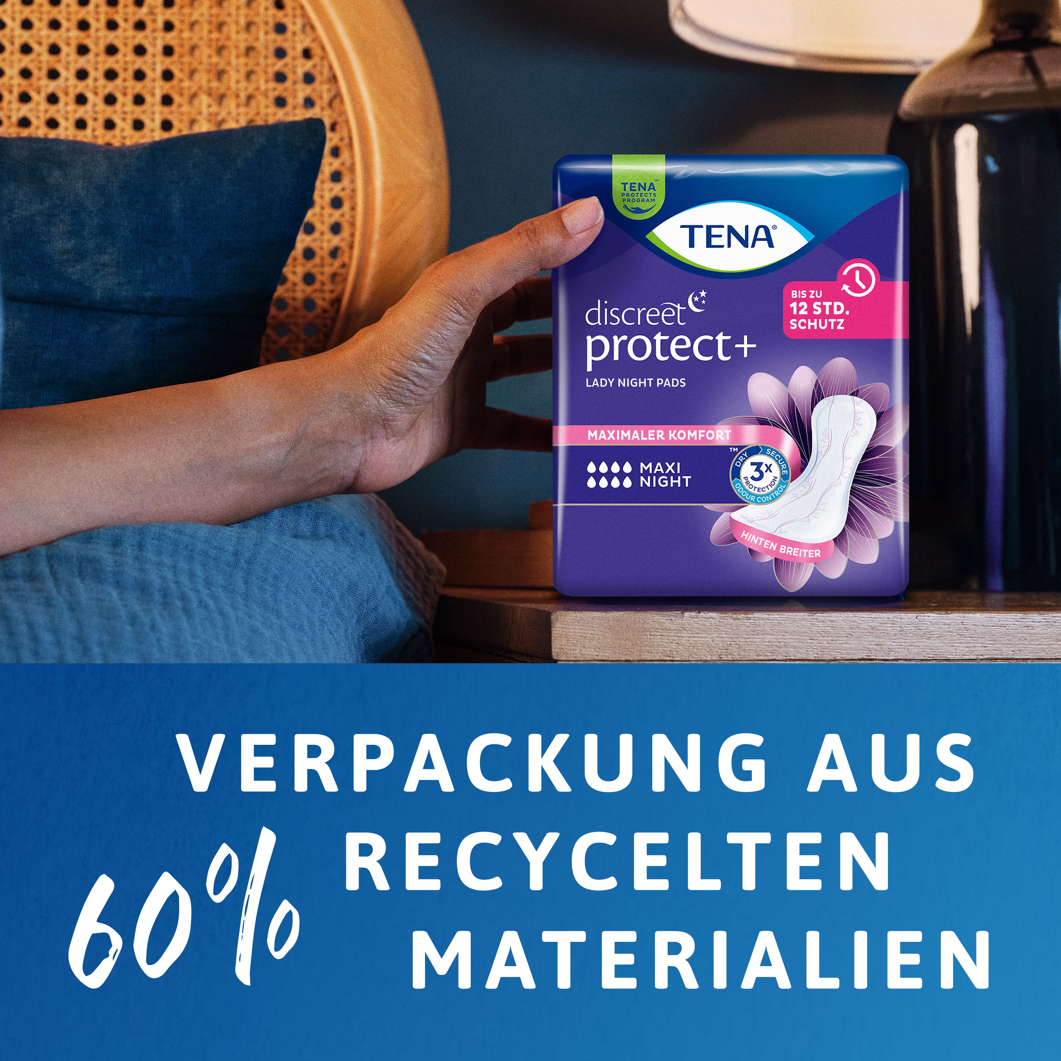 TENA Lady Maxi Night carton 6 x 12 pce
