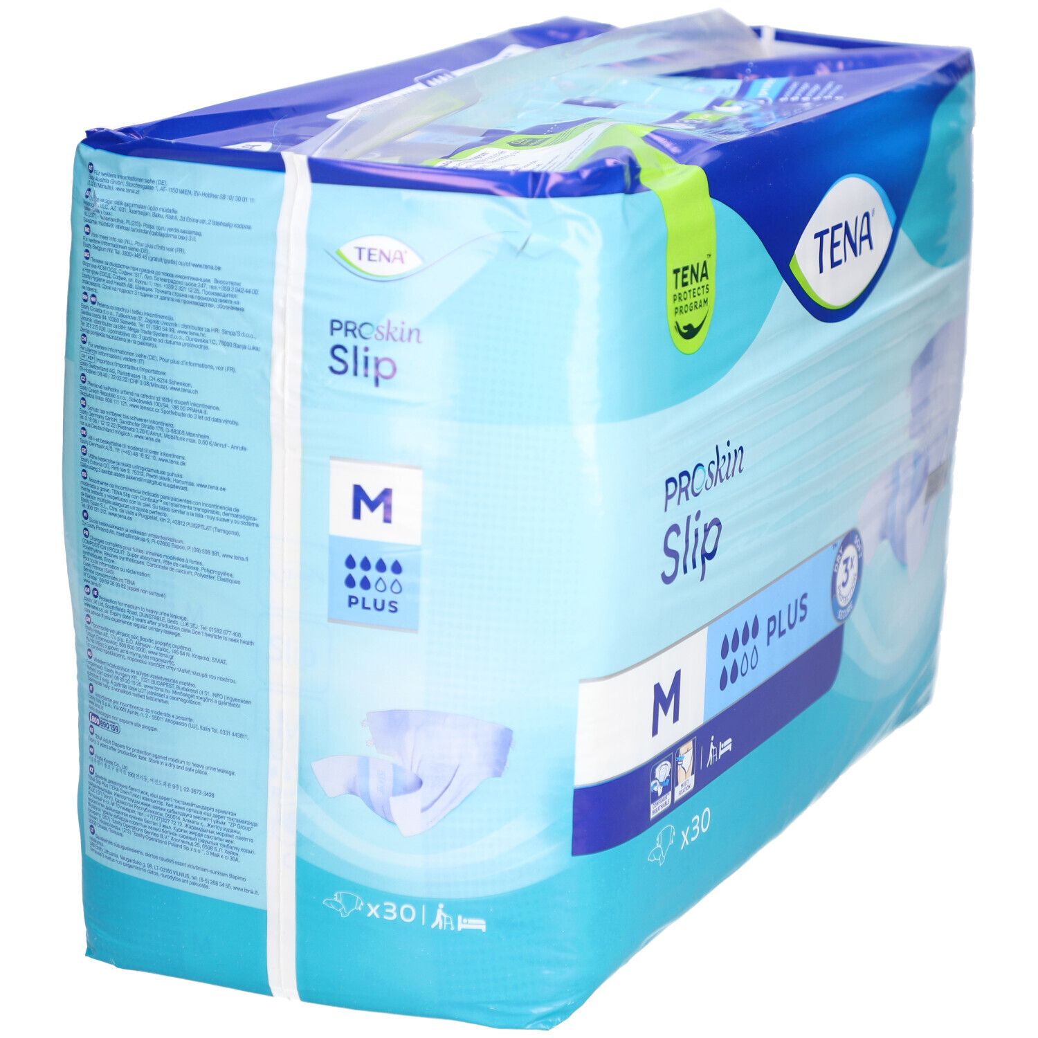 Einlage mit Klebelasche TENA Slip Plus blau (M)