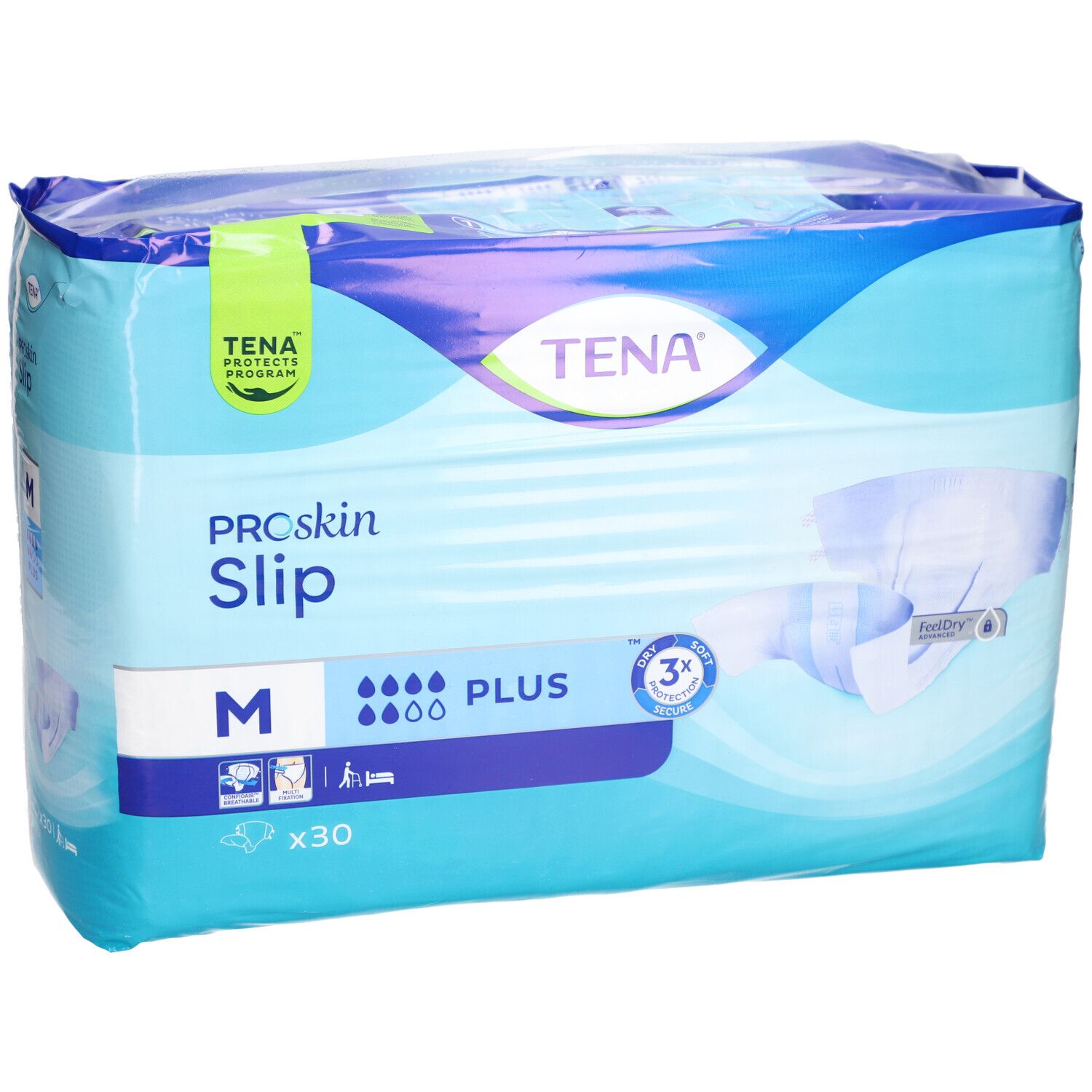 Einlage mit Klebelasche TENA Slip Plus blau (M)