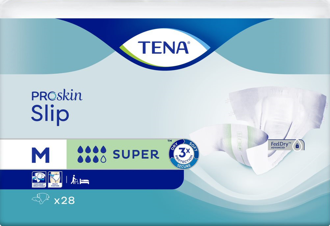 Einlage mit Klebelasche TENA Slip Super grün (M)