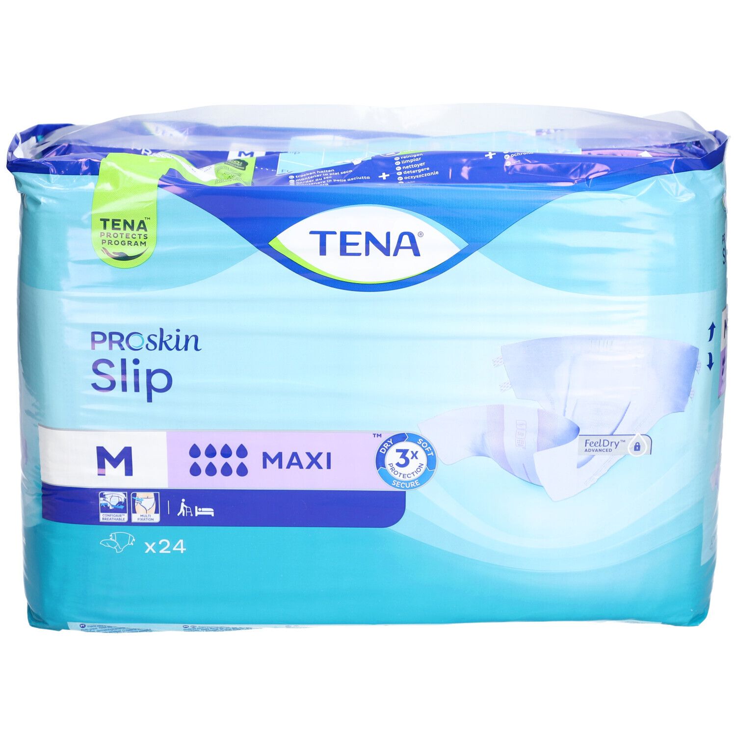 Einlage mit Klebelasche TENA Slip Maxi lila (M)