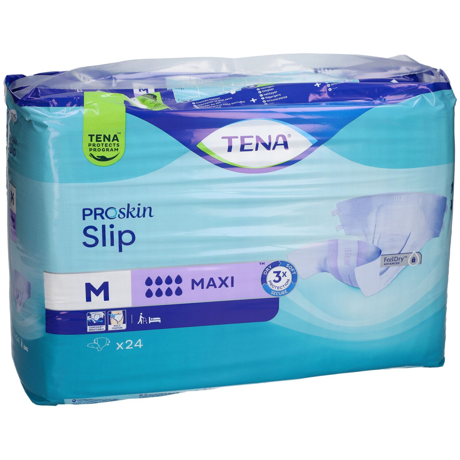 Einlage mit Klebelasche TENA Slip Maxi lila (M)