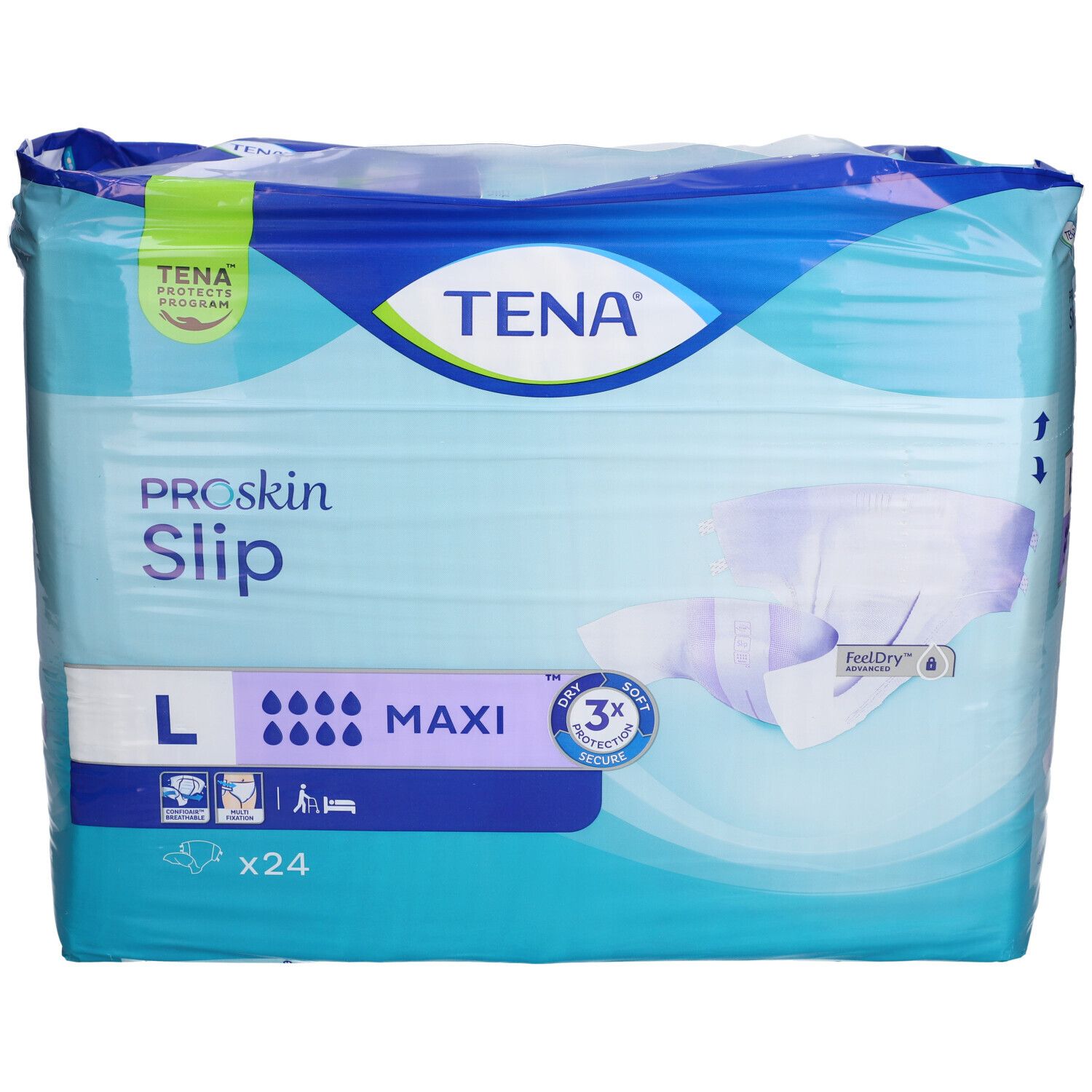 Einlage mit Klebelasche TENA Slip Maxi lila (L)