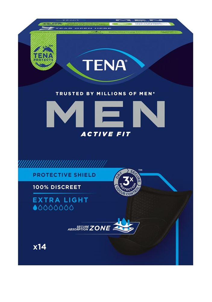 TENA Men Protective Shield Ex Light 14 pce