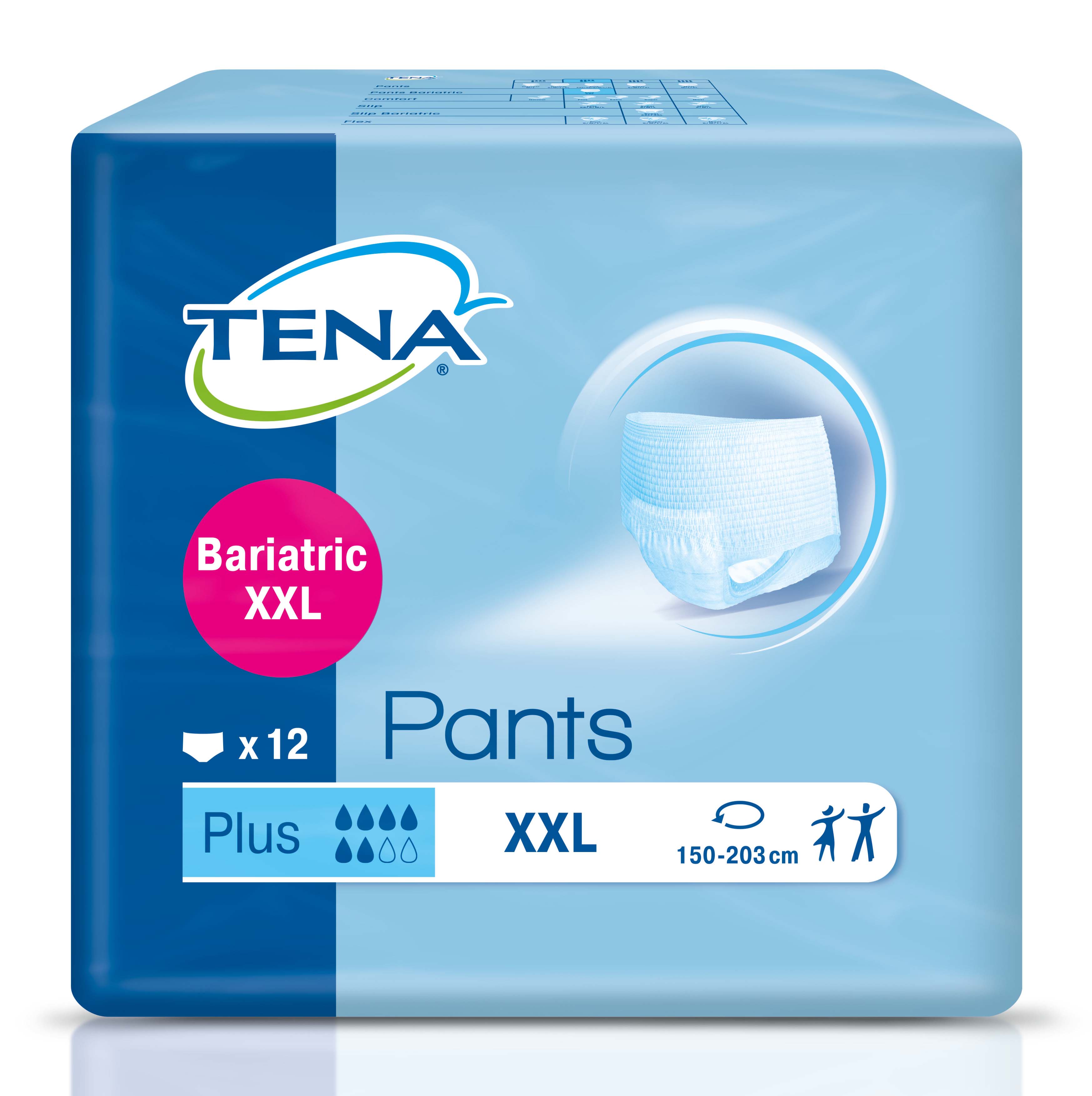 TENA Pants Bariatric Plus XXL 12 pce