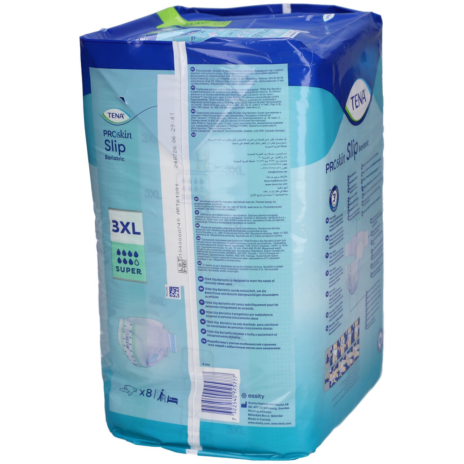 TENA Slip Super Bariatric XXXL 8 pce