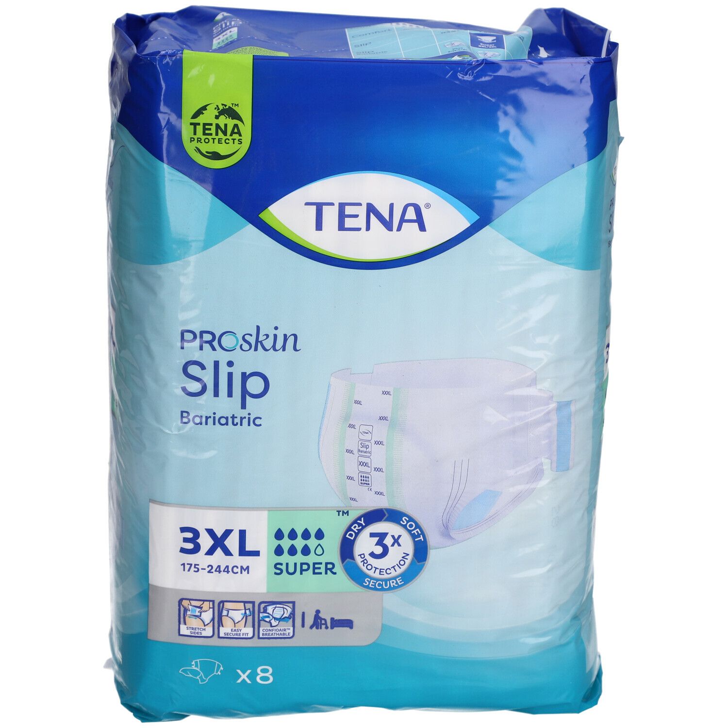 TENA Slip Super Bariatric XXXL 8 pce