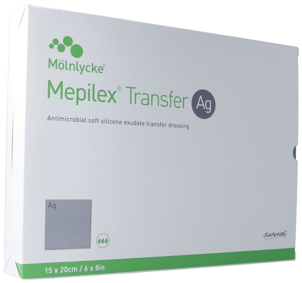 MEPILEX Transfer Ag Drainageverb 15x20cm 10 Stk