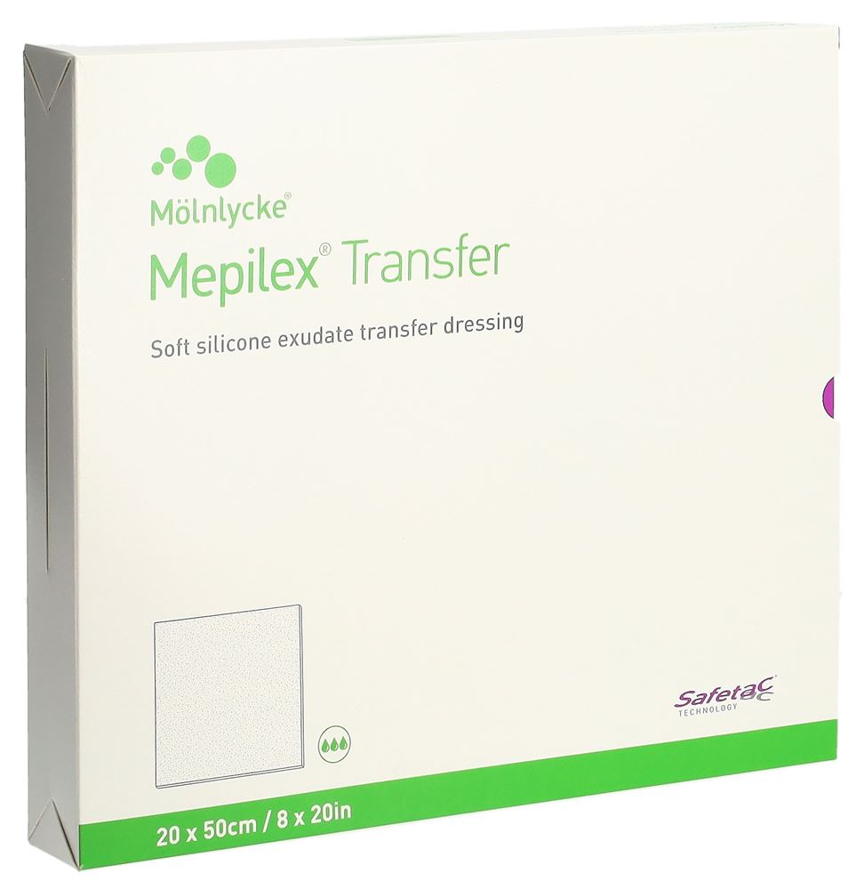 MEPILEX Transfer Safetac Wundauf 20x50cm Sil 4 Stk
