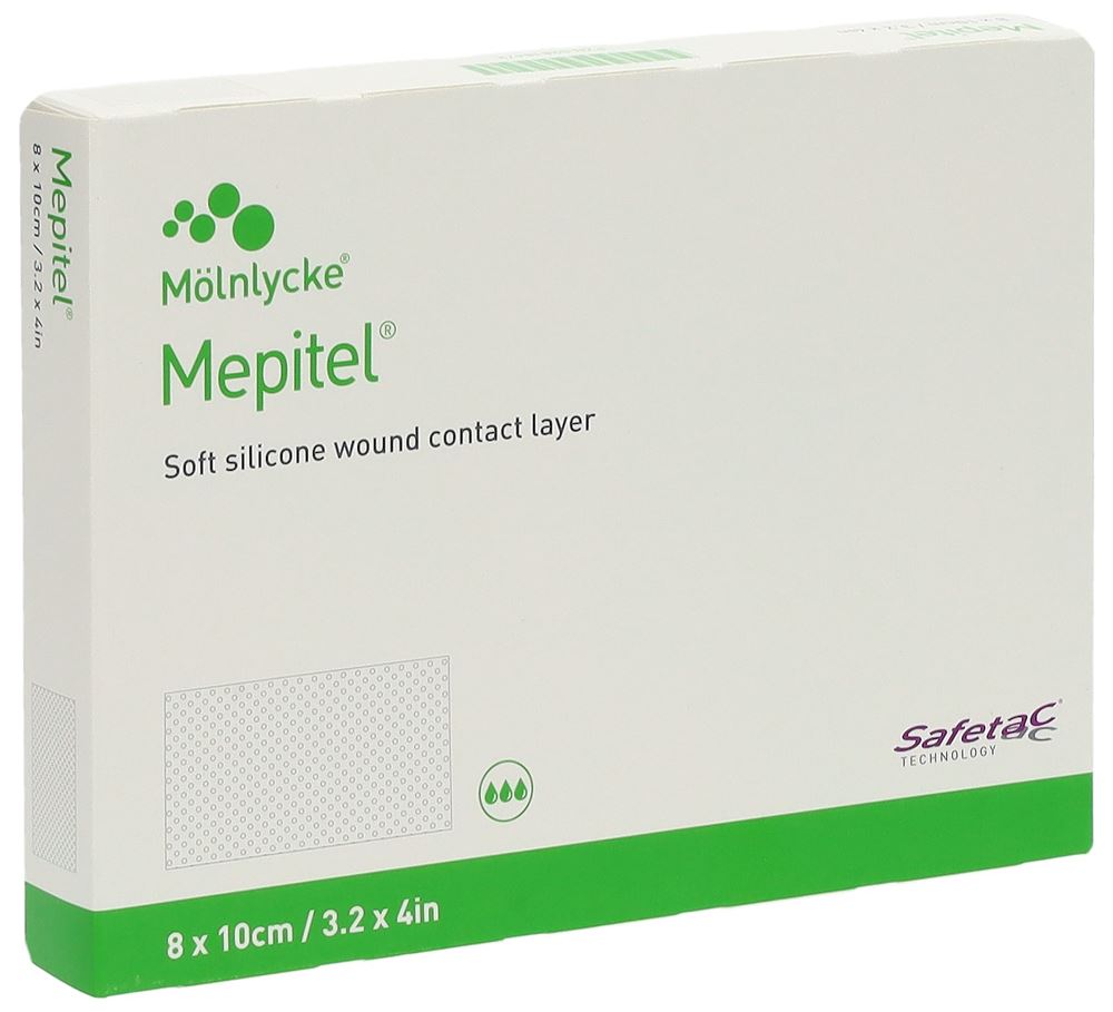 MEPITEL Wundauflage 8x10cm Silik 5 Stk