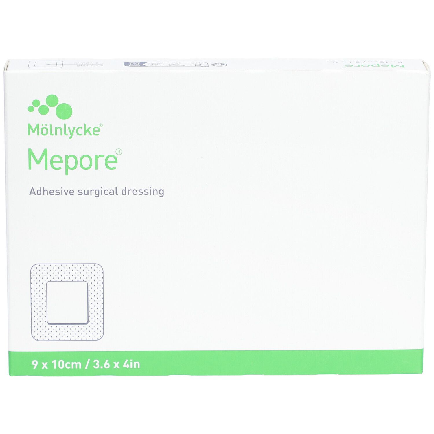 MEPORE Wundverband 10x9cm Wundkiss 4.5x6cm 5 Stk