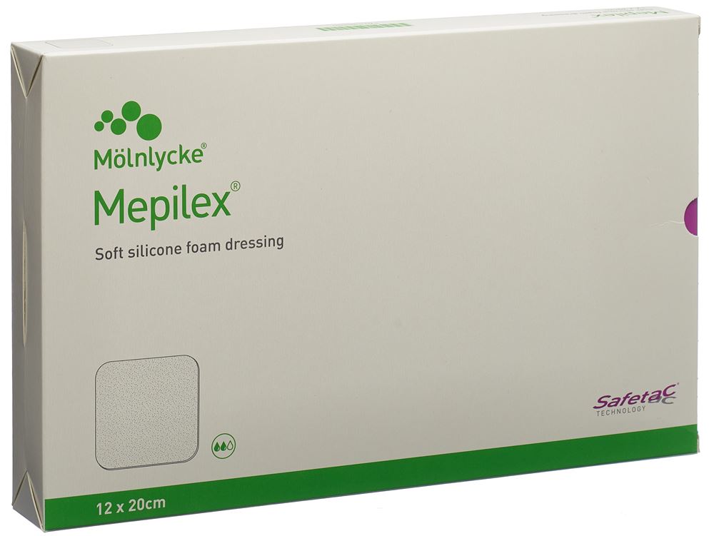 MEPILEX Schaumverband Safetac 12x20cm Si neu 5 Stk