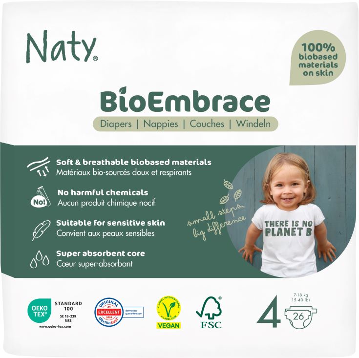 NATY Windel Maxi Nr4 7-18kg Btl 26 Stk