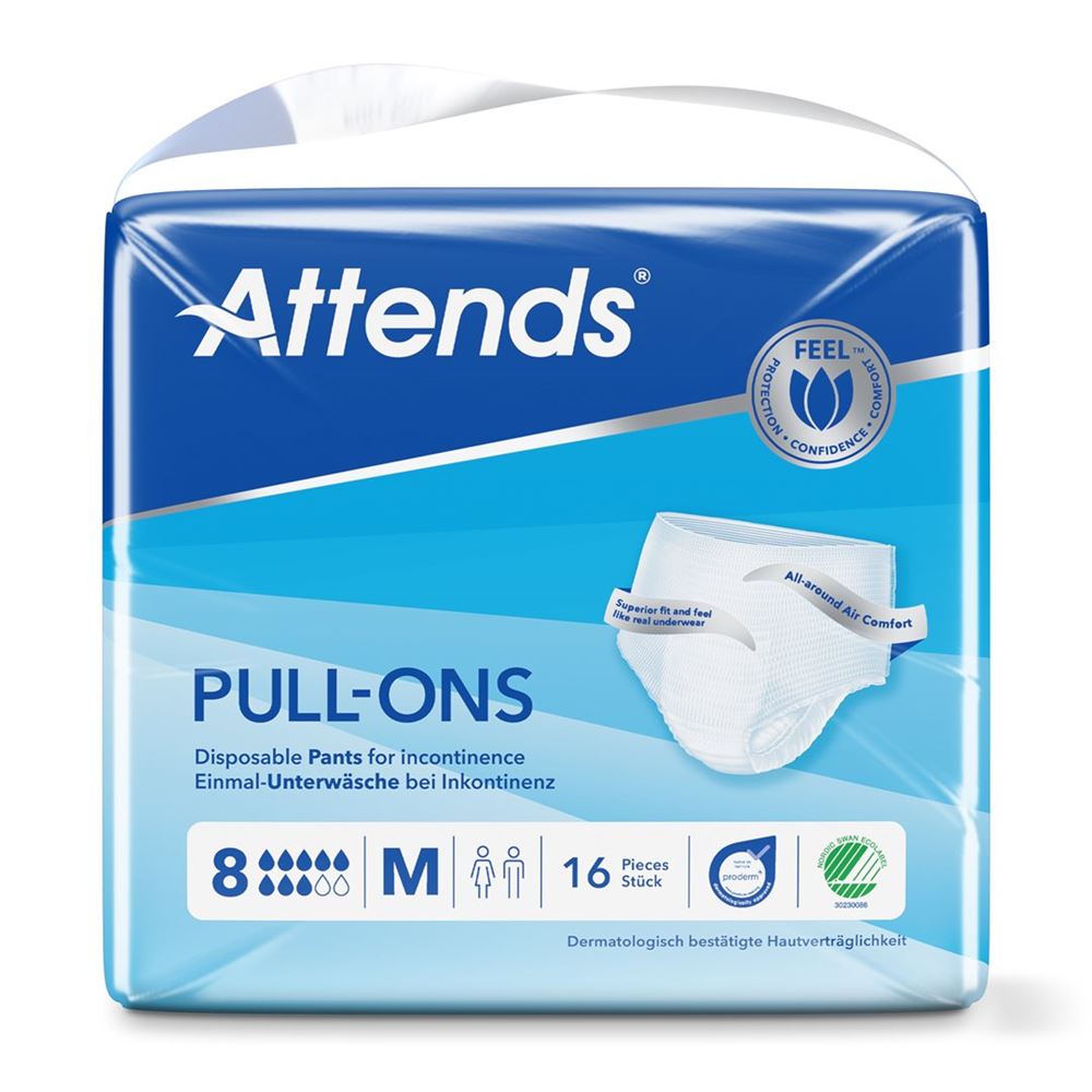 ATTENDS Pull Ons 8 M Btl 16 Stk