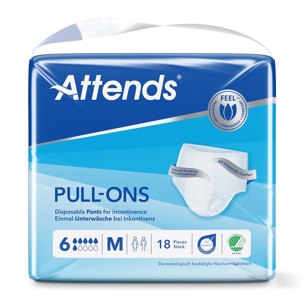 ATTENDS Pull Ons 6 M Btl 18 Stk